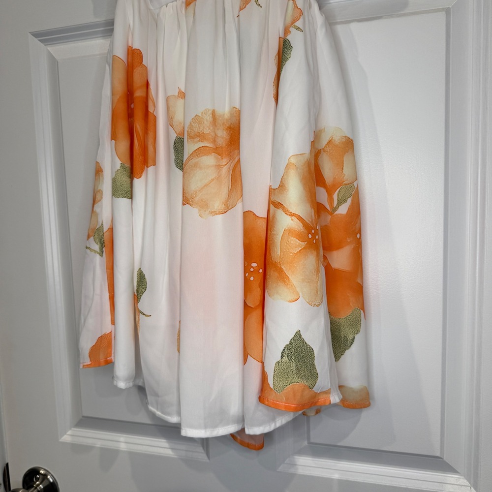 Altar'd State Floral Strapless Mini Dress with Scarf Detail Size Medium - Picture 8 of 11